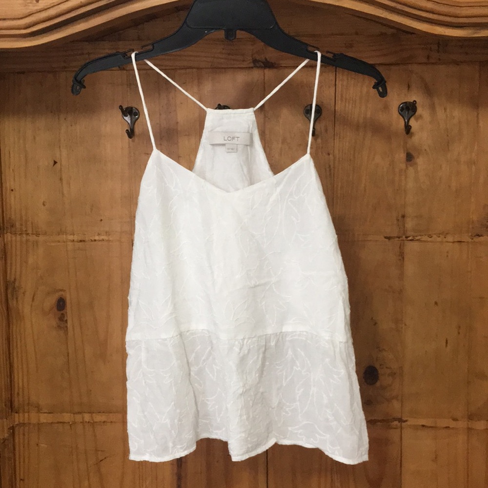 Embroidered Peplum Top